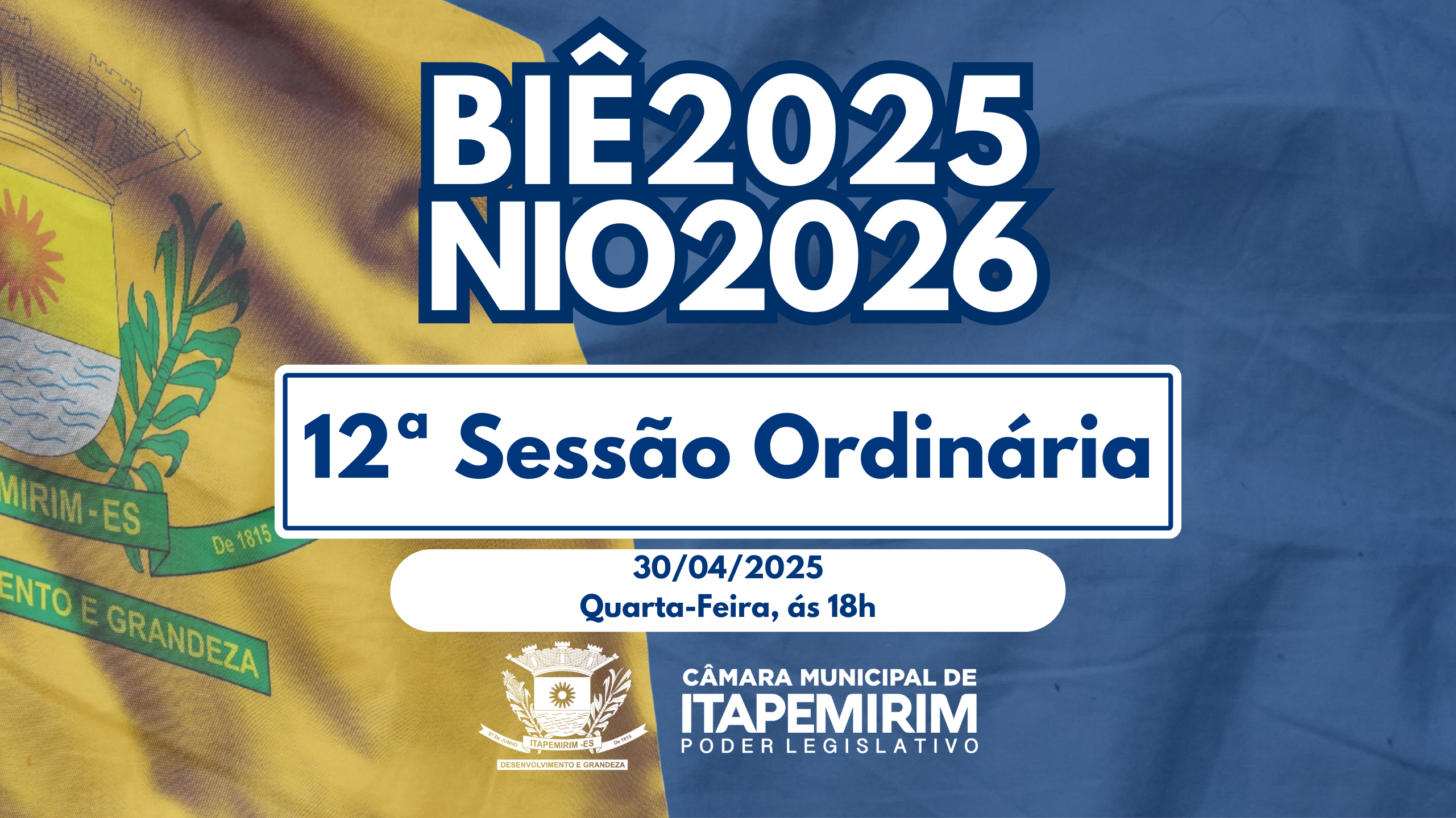  Pauta da 12ª Sessão Ordinária da CMI - 30 de abril/2025