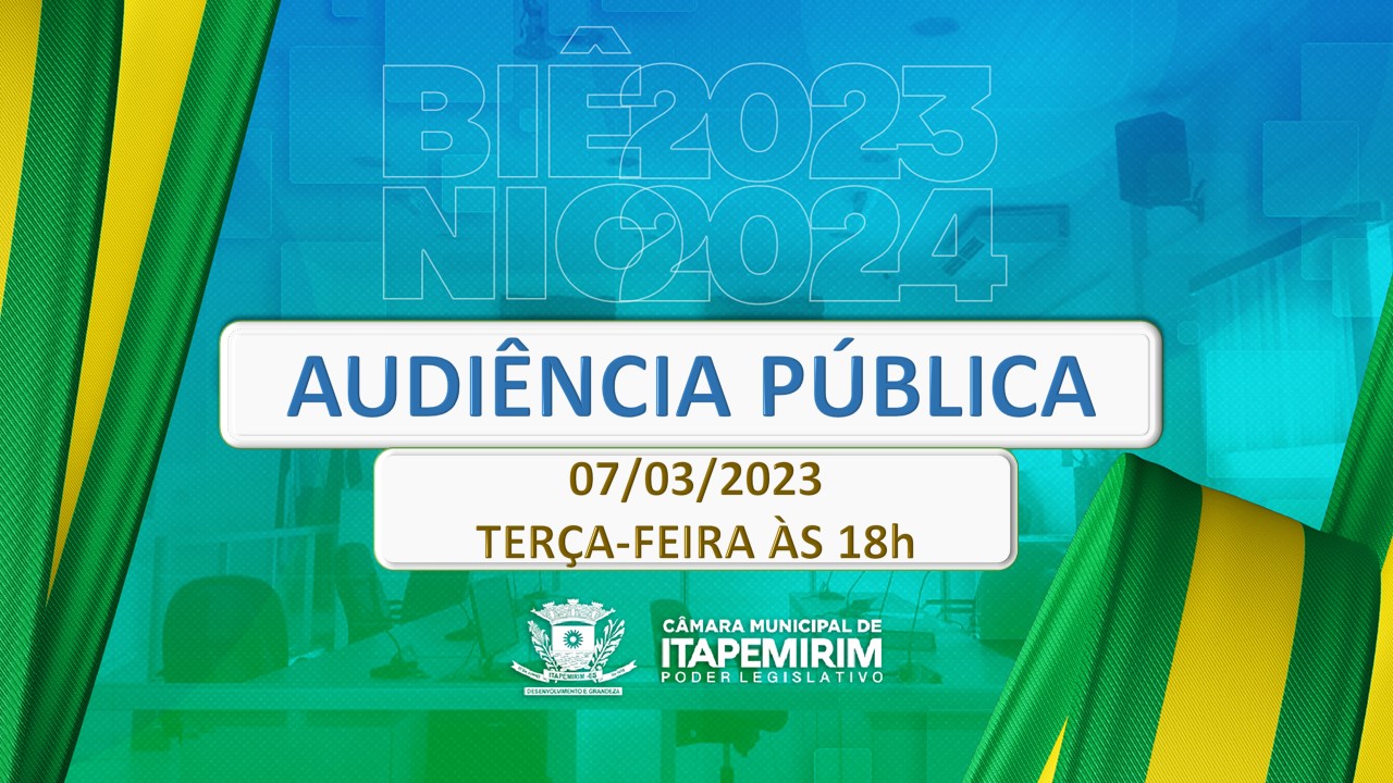 Audiência pública para o PLS nº 002/2022 - 07/03/2023 às 18h